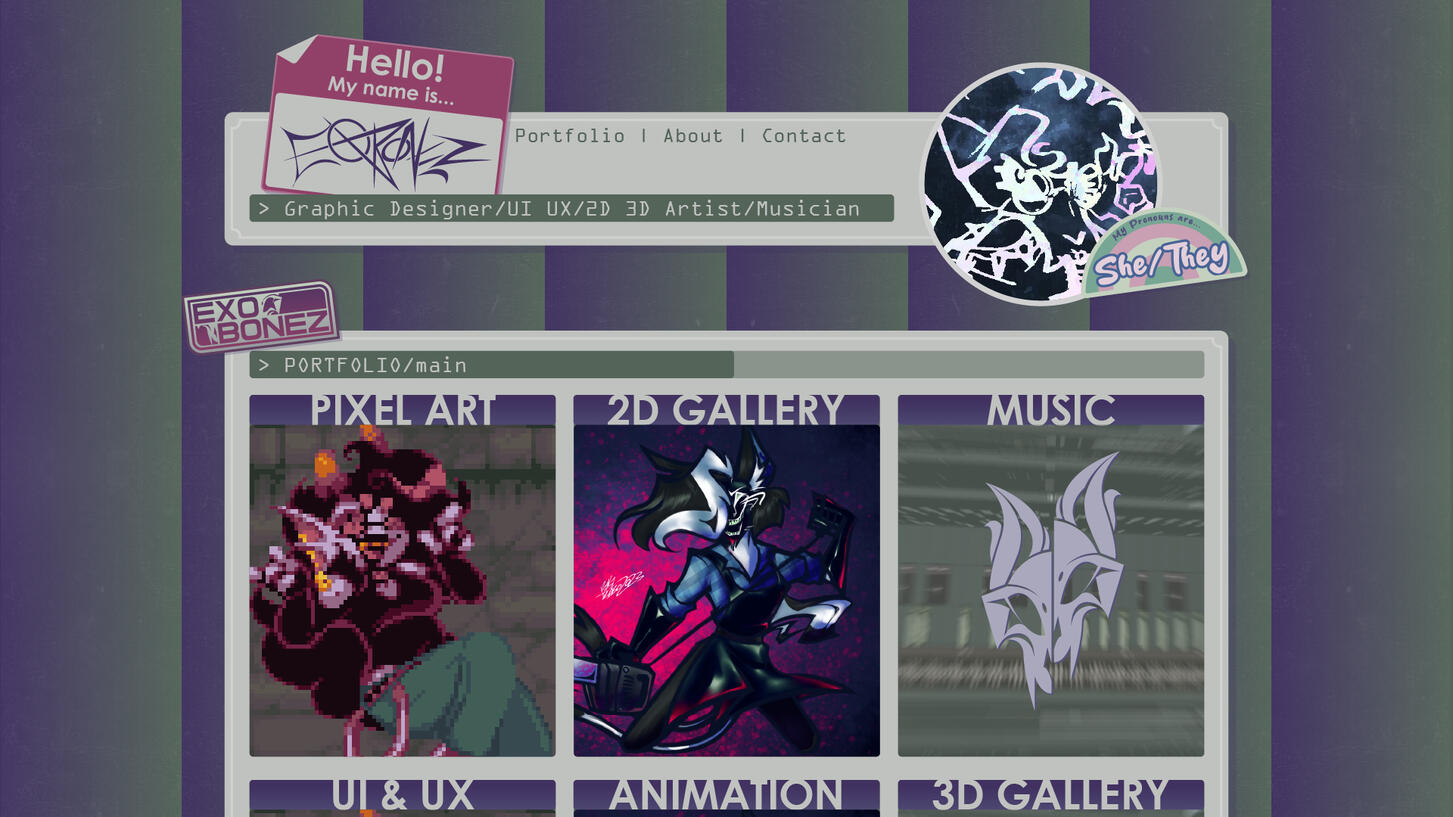 Old Website Design Personal Project