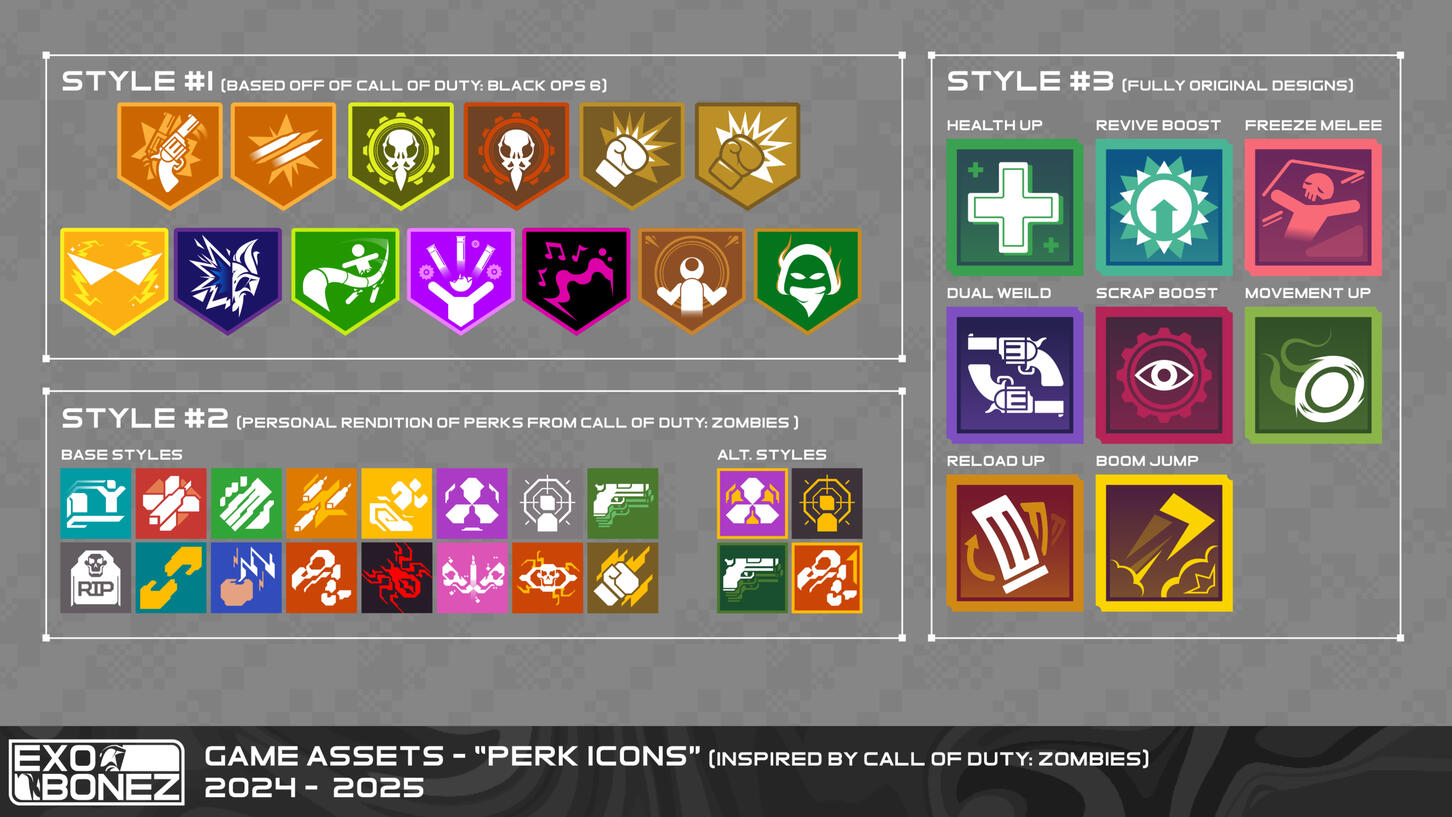 Perk Icons Game Assets