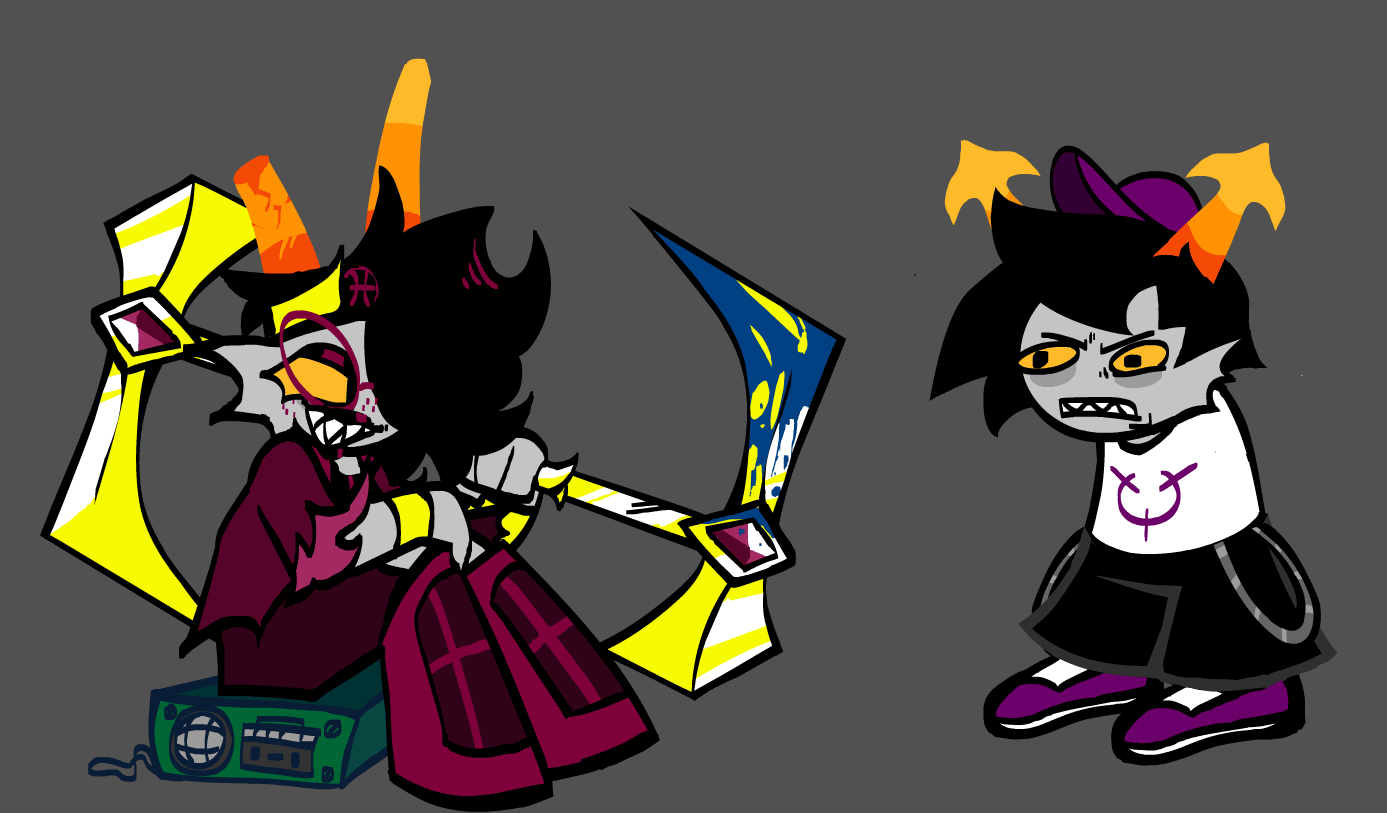 Player (and Enemy) Character Idle + Sing Poses Personal Project